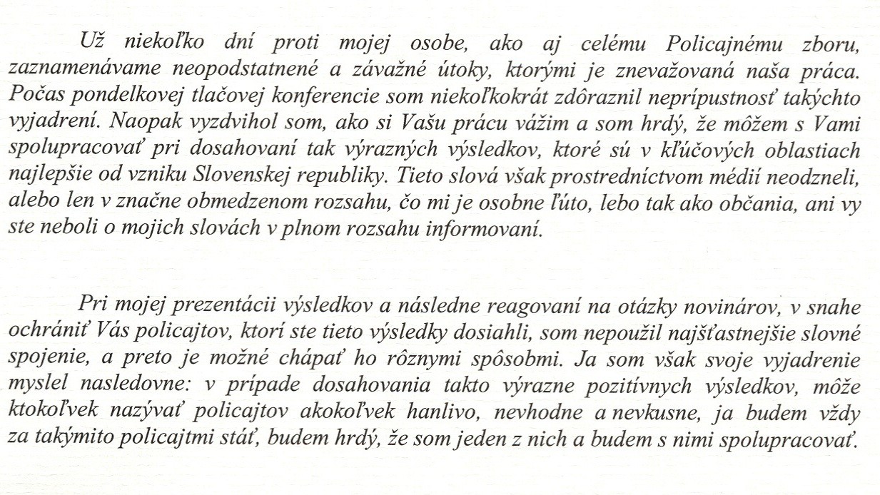 Osobný list prezidenta PZ Spišiaka - 2. časť